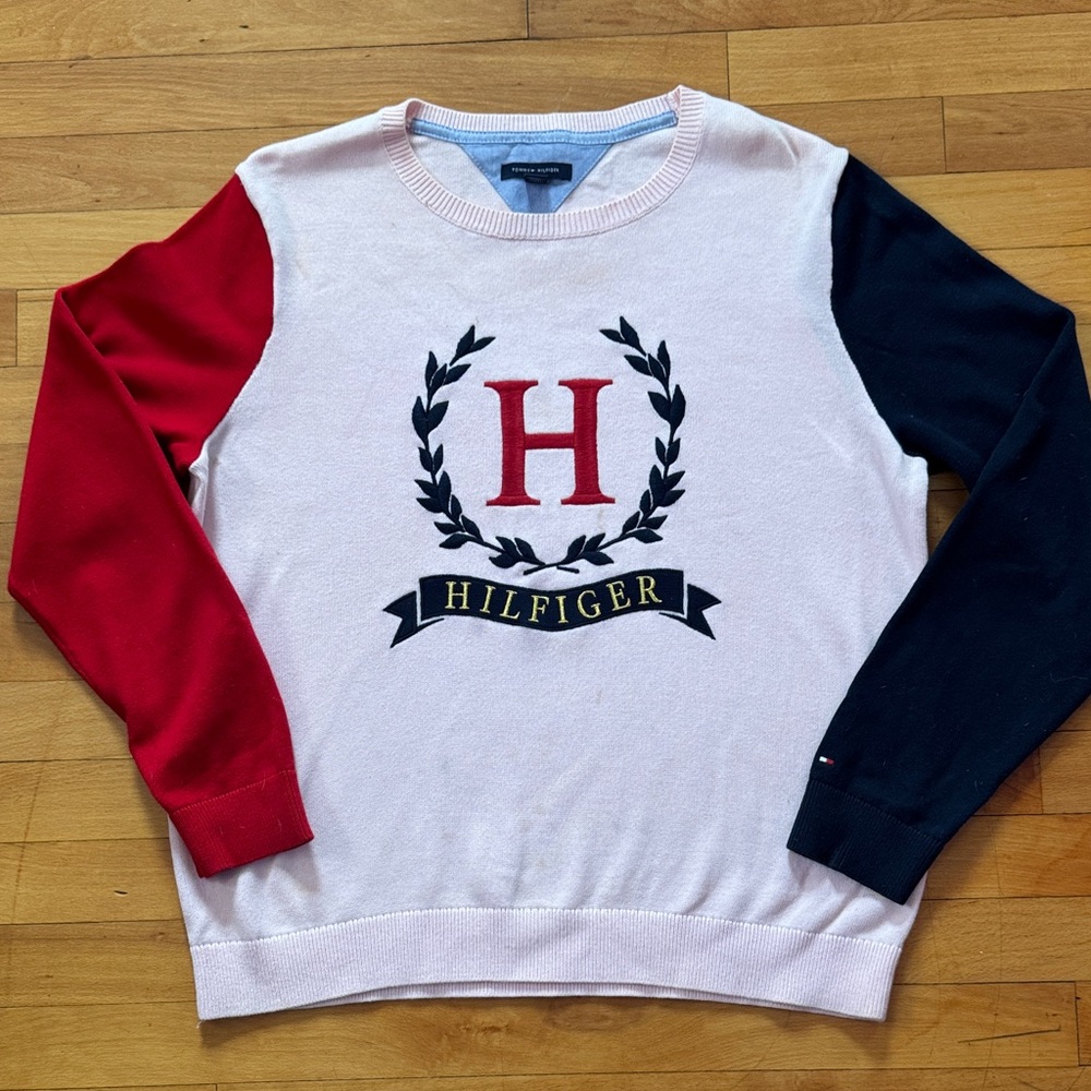 Women’s Sweater - Red, White, and Black